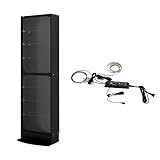 【地球家具】コレクションラック LED 【光るコレクションケース】 耐震 鍵付 専用 フィギュア棚 （レギュラー、ハイタイプ、中型、ブラック）