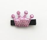 Baby Deer Clips　ヘアクリップ for ベビー　王冠 (パープル)
