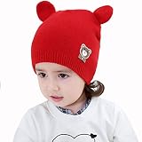 Zhhyltt ベビーハット Baby Kids Cute animal model Warm Earflap Cap Winter Knit Hat Warm Earflap Cap