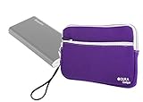 DURAGADGET Purple 'Travel' Water-Resistant Cover with Twin Zip for EasyAcc 0000mAh Brilliant Ultra S