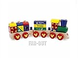 ディズニー 木製 ブロック 汽車 幼児用トイ 木のおもちゃ Wood Block Stacking Train テーマパーク限定