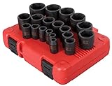 Sunex 2640 1/2-Inch Drive SAE Impact Socket Set, 19-Piece [並行輸入品]