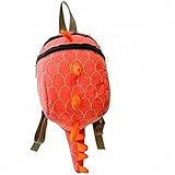 子供 キッズ リュック 恐竜 トゲトゲ シッポ デイパック ナップザック (サーモンピンク)