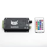 SUPERNIGHT RGB LED Strip Music Controller with Remote Control Led RGB 24key IR Remote Control Music 