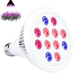 AVAWAY植物育成用LEDライト水耕栽培ランプ 光合成作用24W省エネ 室内用 園芸 植物栽培工場に適用 (白)