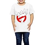JIMI 児童 ボーイ&ガール おしゃれ ゴーストバスターズ ジェスチャ プリント 半袖 Tシャツ ソフト ホワイト 通勤 4 Toddler