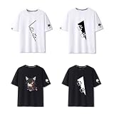 [FBZWVCJJ] 大神ミオ Tシャツ ホロライブ 半袖 コスプレ風 応援服 VTuberグッズ メンズ レディース 速乾 吸汗 通気 大きいサイズ 可愛いデザイン 男女兼用 夏用 (L,ホワイト 05) [並行輸入品]