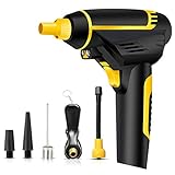 アモーカー ポータブルハンドヘルドポンプ 2200mA リチウム電池 コードレス式電動エアコンプレッサー 電動ポンプ デジタルLCDディスプレイ