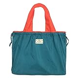 エコバッグ 男性 女性 折りたたみ コンパクト 大きい メンズ レディース マイバッグ コンビニ 大容量 買い物バッグ バッグ トート 軽量 ショッピングバッグ おしゃれ 無地 バイカラー (ターコイズ)