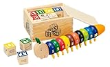 カノー 木のおもちゃ 積木と虫の数並び 15140-933