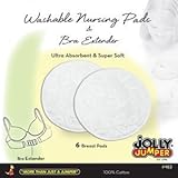 Jolly Jumper Washable Nursing Pads (6) and Bra Extender by Jolly Jumper [並行輸入品]