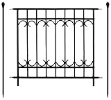 門扉付きの柵が作れるロゼッタシステムフェンス アベニュー 基本セット ブラック SSIPN-7021FSET-BLK