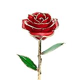 SHUTAO Love Forever ロングステムカバー 24K 金箔トリム バラの花 ブラケット付き