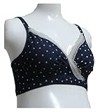 ローズマダム ドットクロスオープンハーフトップ ネイビー M 8606