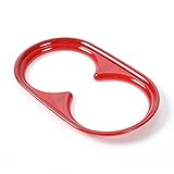 Yutner - Car-Styling Water Cup Holder Cover Trim Chrome ABS Decor Frame Interior Sticker ABS For 200