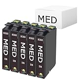 MED-BK エプソン用 インク MED メダマヤキ EW-056A EW-456A プリンター EW056A EW456A 互換インク (合計5本) 目玉焼き インク
