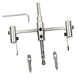 Flameer 全３サイズ　高品質　自由錐　サークルカッター　ホールソー　木工用　円切りサークルカッター　多機能　調整可能　　実用的　便利 - 145ミリメートル