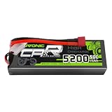 Ovonic 50C 2S 5200mAh 7.4V Lipoバッテリー、1/10 RCショートコースモンスタートラッククローラーおよび1/8スケールトラギー用Deansコネクタ