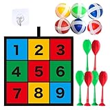 SALUDABLE ストラックアウト 室内 外遊び マジックテープ ボール ダーツ おもちゃ 的当て (Aタイプ)