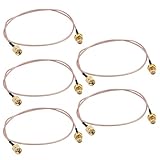 uxcell RP-SMAオス-SMAメス同軸ケーブル SMAコネクタ SMAアダプター 同軸アダプタ