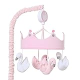 Lambs & Ivy Swan Lake Musical Mobile, Pink/White/Grey by Lambs & Ivy [並行輸入品]