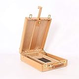 ポータブル ブナスケッチボックス イーゼル付き 36 27 11.5cm 木製カラー