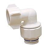PlumBest C76812R2 Twist To Lock Plastic 1/2-Inch CTS by 1/2-Inch FIP Swivel Elbow Union [並行輸入品]