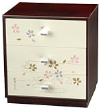 市田ひろみ 木製三つ引きタンス 京うたげ 25M1-8