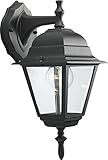 HomeStyle HS71006-31 One Light Small Wall Lantern-Down/ Die Cast in Black [並行輸入品]