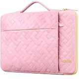 Lacdo 360°保護ラップトップスリーブケース 用 14 インチの新しい MacBook Pro M5 Pro/Max A3426 A3427 (2026)、M5/M4/M3/M2/M1 A3434 A3112 A3401 A3185 A2918 | 13.8インチ Surfaceラップトップ コンピュータバッグ、サクラピンク