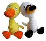 Duck & Goose Plush Doll Pair, 9-Inch