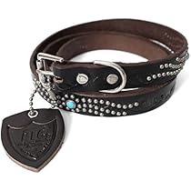 HTC スタッズブラックレザーナローベルト ハリウッドトレーディングカンパニー 当店別注】HTC エイチティーシー END ONLY D-STYLE STONE D