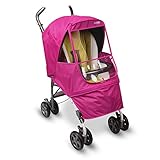 雨はもちろん、寒さや風、有害物質も防げる！マニト　エレガンスアルファ　ベビーカーカバー (アルファ, パープル)