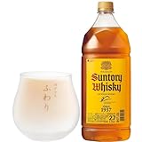 【セット買い】角瓶 2.7L [サントリー ウイスキー 日本] × 酒グラス（ふわり） [東洋佐々木ガラス 日本製 食洗機対応 230ml B-00317-612]