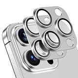 AUNEOS iPhone 16 Pro/iPhone 16 Pro Max 用 カメラレンズ カメラ保護対応 アイフォン 16 プロ / 16 プロ マックス カメラカバー ぴったりフィット一体感 アルミ合金＋9H強化ガラス 耐衝撃 高透過率 指紋防止 防滴 防塵 自動吸着 貼り付け簡単 露出オーバー防止【2枚セット】