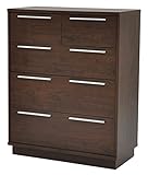 エイ・アイ・エス(AIS) チェスト Forte2 幅80cm ダークブラウン FOR-803CH