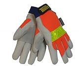 1486Xl Truefit Glove Top Graindbl Palm/Thumb Lrg Hi-Viz Orng by Tillman