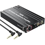 YGiTK ヘッドホンアンプ 16~600Ω 強力なポータブルアルミニウムHiFiアンプ 低音ブーストコントロール&ボリュームノブ付き USB-C充電式 3.5mm AUX 低歪み高インピーダンスヘッドフォン、電話、PC、MP3用