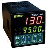 SESTOS 双時間帯の 数ディスプレイタイマ ２つの継電器 信号を制御の方式はNPNとPNP サイクルタイム 110V B2E-2R-220