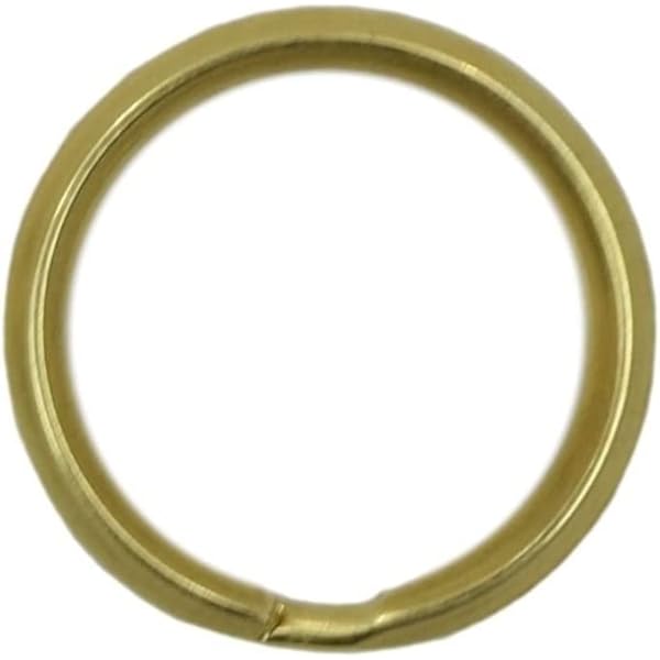 Amazon.co.jp: 二重キーリング 真鍮 10個セット キーホルダー 二