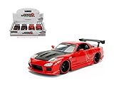 Jada 新ダイカスト玩具カー1: 24ディスプレイ - メタル - JDM Tuners - 1993 Mazda RX-7 2個セット リテールボックスなし 30344-Dp1