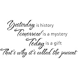 Amazon ウォールステッカー 英字 おしゃれ英文字 文字 英語 文章 モノトーン モノクロ 黒色 かわいい 北欧 木 花 シール 男前 壁紙 ウォールシール かっこいい インテリア Vr0112 ノーブランド品 ウォールステッカー オンライン通販