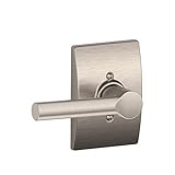 Schlage f170-brw-cenブロードウェイSingleダミードアレバーwith Decorative世紀TR、サテンニッケル