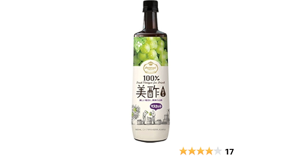 韓国で定番の飲むお酢 プティチェル美酢マスカット 900ml ミチョ 割り材 通販 Amazon