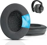 交換用イヤーパッド Sony MDR 7506用 冷却ジェルイヤーパッドクッション ノイズアイソレーションメモリーフォーム プレミアムレザー Sony MDR V6 / MDR V7 / MDR-CD900STヘッドフォン用 (ブラック)