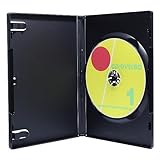 1枚収納 DVDトールケース ブラック 3個 15mm厚 ロゴ無 ブルーレイケースとしても可能 オーバルマルチメディア(OvalMultimedia)