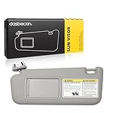 Dasbecan フロント左運転席側サンバイザー バニティライト付き トヨタ RAV4 2006-2013 交換用 # 74320-42501-B2 74320-42500-B0 74320-42500-B3 74320-42501-B3
