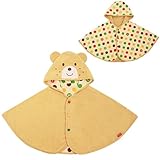 ホットビスケッツ(mikihouse) ポップでキュートなリバーシブルポンチョ フリー（70cm-90cm） ベージュ（09）