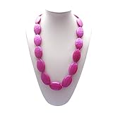 Lil' Jumbl Baby Teething Necklace | Organic Food Grade Silicone | BPA-Free (Metallic Violet) [並行輸入品]
