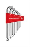 PB SWISS TOOLS(PBスイスツールズ):ショートヘッド六角棒レンチセット(パックナシ) 2212H-10